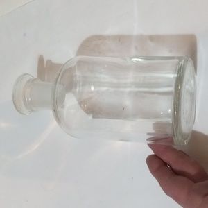 Vintage Pyrex bottle with stopper 7"h